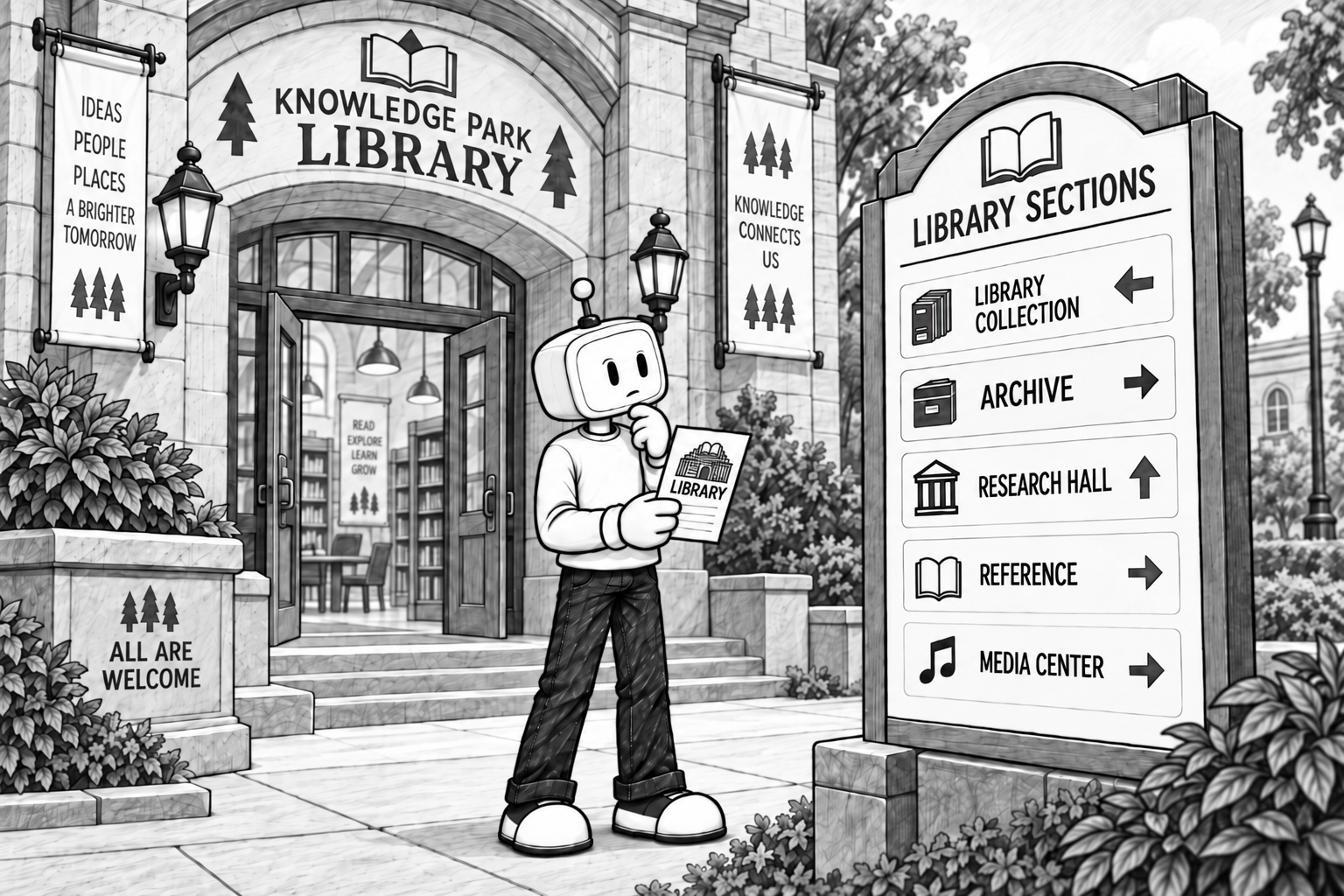 Illustration showing how topically relevant search results can fail to supply required evidence.